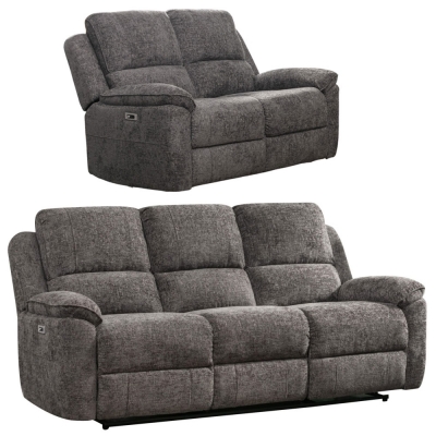 Product photograph of Danielle Ash Fabric 3 2 Seater Recliner Sofa Set from Choice Furniture Superstore