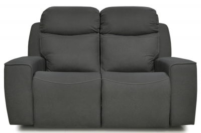 Product photograph of Rocco Dark Grey Fabric 2 Seater Recliner Sofa from Choice Furniture Superstore
