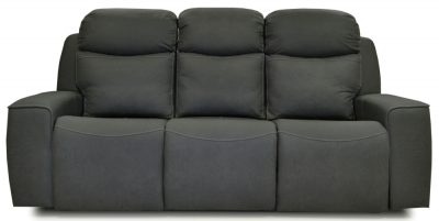 Product photograph of Rocco Dark Grey Fabric 3 Seater Recliner Sofa from Choice Furniture Superstore