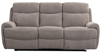 Product photograph of Sofia Oatmeal Fabric 3 Seater Recliner Sofa from Choice Furniture Superstore