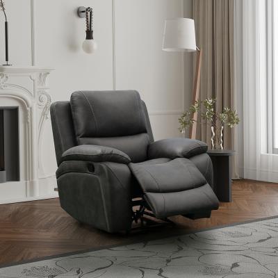 Isobella Charcoal Fabric Manual Recliner Armchair