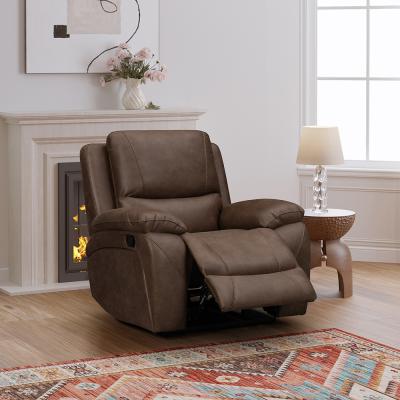 Isobella Chocolate Fabric Manual Recliner Armchair
