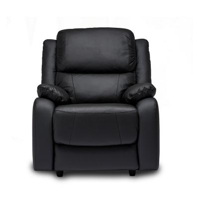 Palermo Black Leather Recliner Armchair
