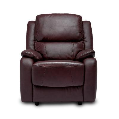 Palermo Burgundy Leather Recliner Armchair
