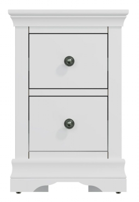 Product photograph of Chantilly Painted 2 Drawer Bedside Cabinet from Choice Furniture Superstore