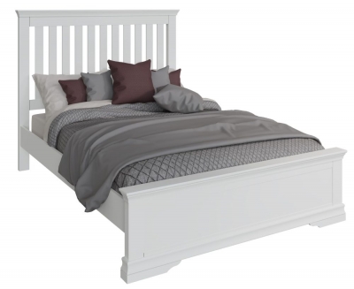 Product photograph of Chantilly White Painted Bed from Choice Furniture Superstore