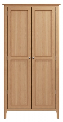 Product photograph of Appleby Oak 2 Door Wardrobe from Choice Furniture Superstore