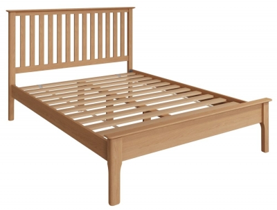 Product photograph of Appleby Oak Slatted Bed from Choice Furniture Superstore