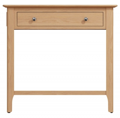 Product photograph of Appleby Oak 1 Drawer Console Table from Choice Furniture Superstore