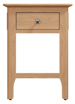 Product photograph of Appleby Oak 1 Drawer Side Table from Choice Furniture Superstore