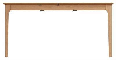 Product photograph of Appleby Oak 160cm Butterfly Extending Dining Table from Choice Furniture Superstore
