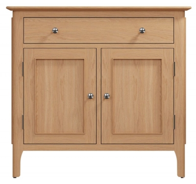 Product photograph of Appleby Oak 2 Door 1 Drawer Sideboard from Choice Furniture Superstore