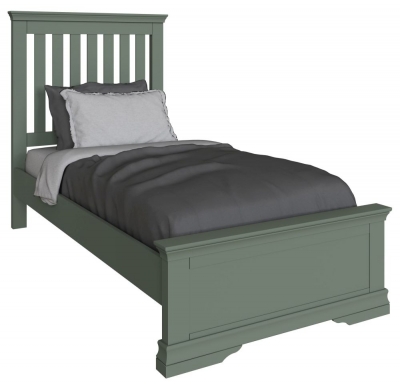 Product photograph of Chantilly Sage Green Painted 3ft Single Bed from Choice Furniture Superstore