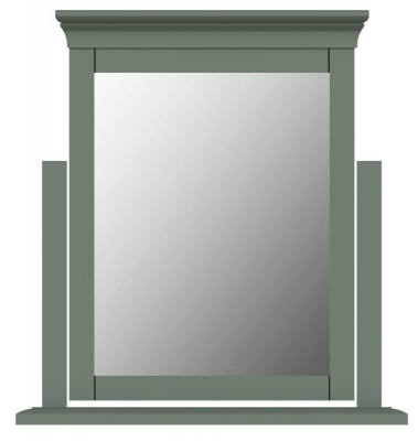Product photograph of Chantilly Sage Green Painted Trinket Mirror from Choice Furniture Superstore