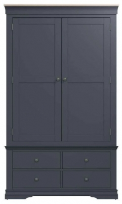 Product photograph of Margate Grey Painted 2 Door 4 Drawer Combi Wardrobe from Choice Furniture Superstore