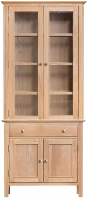Product photograph of Appleby Oak 4 Door 1 Drawer Dresser from Choice Furniture Superstore
