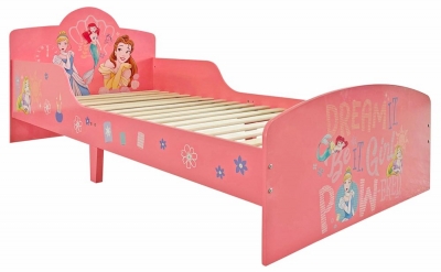 Product photograph of Disney Princess Pink 3ft Single Bed from Choice Furniture Superstore