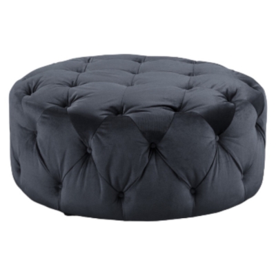 Product photograph of Ankara Black Footstool from Choice Furniture Superstore