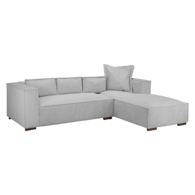 Product photograph of Chloe Grey Right Hand Facing Corner Sofa from Choice Furniture Superstore