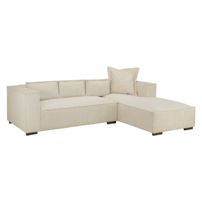 Product photograph of Chloe Natural Right Hand Facing Corner Sofa from Choice Furniture Superstore