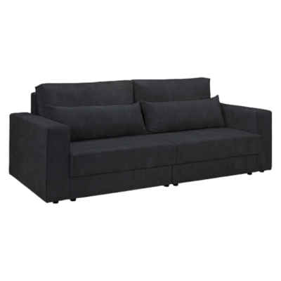 Product photograph of Clover Black 4 Seater Sofabed With Storage from Choice Furniture Superstore