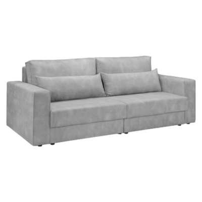 Product photograph of Clover Grey Tufted 4 Seater Sofabed With Storage from Choice Furniture Superstore