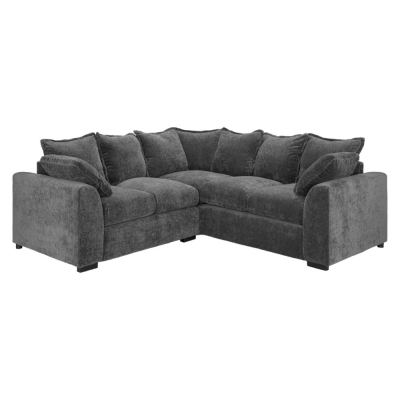 Colbee Grey Tufted Large Corner Sofa