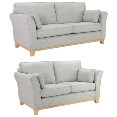 Product photograph of Delta Grey 3 2 Seater Sofa from Choice Furniture Superstore