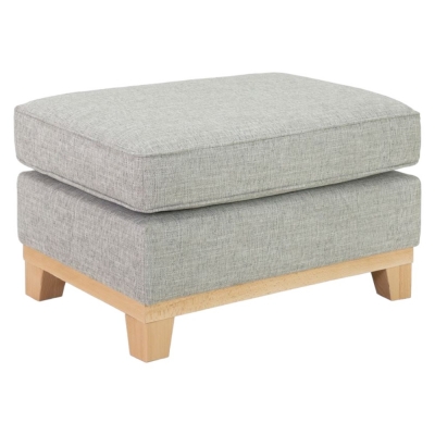 Product photograph of Delta Grey Tufted Footstool from Choice Furniture Superstore