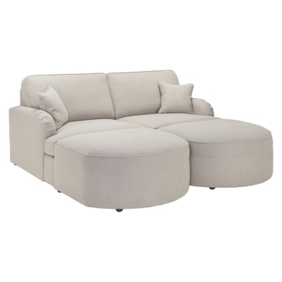 Product photograph of Erin Beige Tufted 3 Seater Sofabed from Choice Furniture Superstore