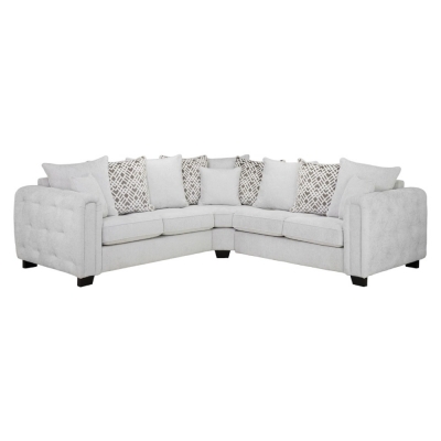 Product photograph of Grazia Light Tufted Large Corner Sofa from Choice Furniture Superstore