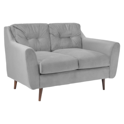 Halston Plush Grey 2 Seater Sofa
