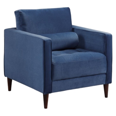 Product photograph of Harper Plush Blue Armchair from Choice Furniture Superstore