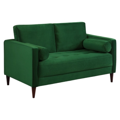 Product photograph of Harper Plush Green 2 Seater Sofa from Choice Furniture Superstore