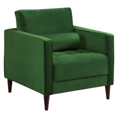 Product photograph of Harper Plush Green Armchair from Choice Furniture Superstore