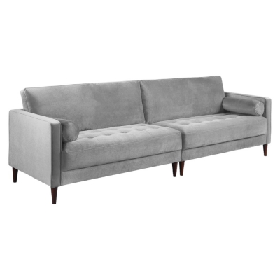 Product photograph of Harper Plush Grey 4 Seater Sofa from Choice Furniture Superstore