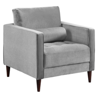Product photograph of Harper Plush Grey Armchair from Choice Furniture Superstore