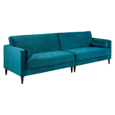 Product photograph of Harper Plush Teal 4 Seater Sofa from Choice Furniture Superstore