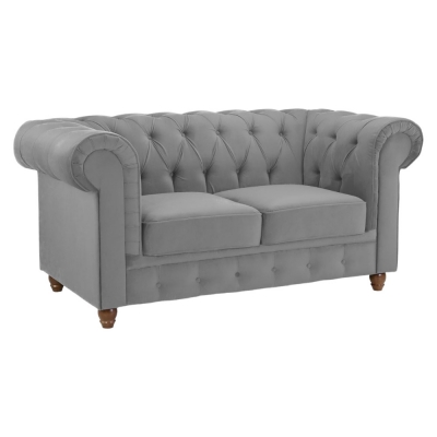 Product photograph of Kensington Flush Grey 2 Seater Sofa from Choice Furniture Superstore