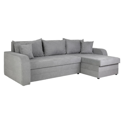 Product photograph of Kris Grey Universal Corner Sofabed With Storage from Choice Furniture Superstore