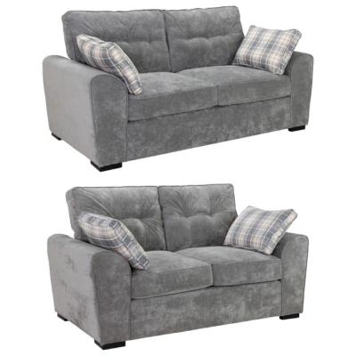 Product photograph of Maxwell Grey 3 2 Seater Sofa from Choice Furniture Superstore