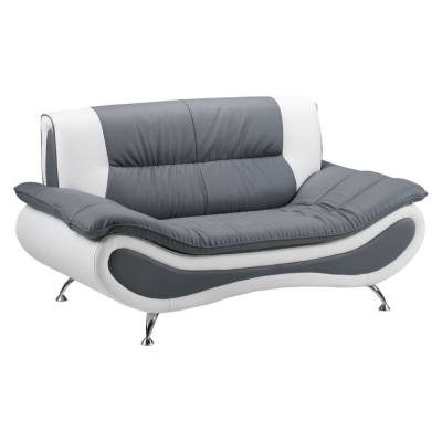 Product photograph of Napoli White And Grey 2 Seater Sofa from Choice Furniture Superstore