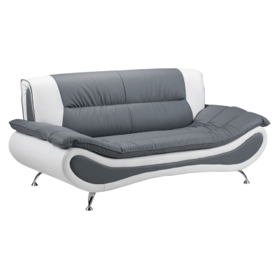 Product photograph of Napoli White And Grey 3 Seater Sofa from Choice Furniture Superstore