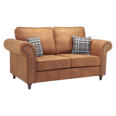 Product photograph of Oakland Tan 2 Seater Sofa from Choice Furniture Superstore