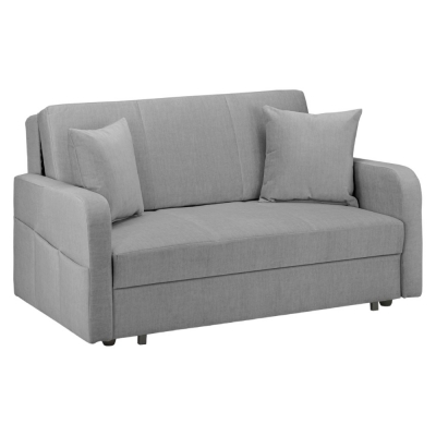 Product photograph of Penelope Grey Tufted 2 Seater Sofabed With Storage from Choice Furniture Superstore