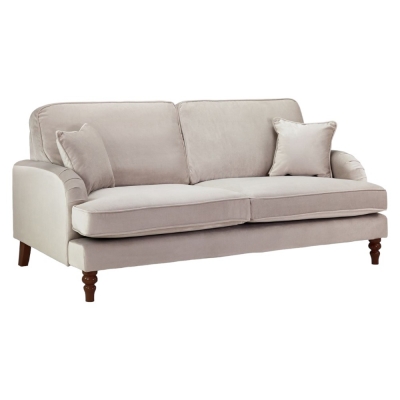 Product photograph of Rupert Beige Tufted 3 Seater Sofa from Choice Furniture Superstore