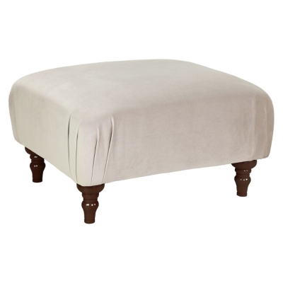 Product photograph of Rupert Beige Tufted Footstool from Choice Furniture Superstore