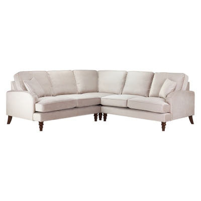 Product photograph of Rupert Beige Tufted Large Corner Sofa from Choice Furniture Superstore