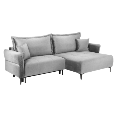 Product photograph of Santa Maria Grey Tufted Universal Corner Sofabed from Choice Furniture Superstore