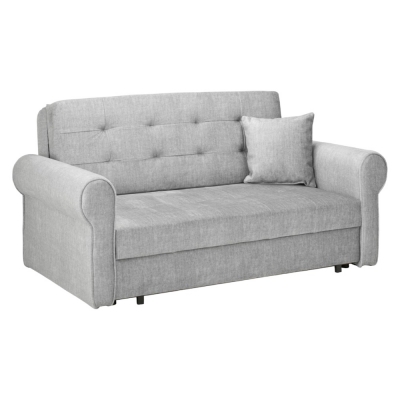 Product photograph of Sorrel Grey Tufted 2 Seater Sofabed from Choice Furniture Superstore